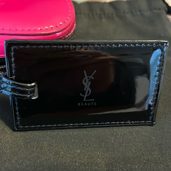 Authentic YSL heart shaped pink zipper pouch complete with lipstick charms pouch - Picture 2 of 8